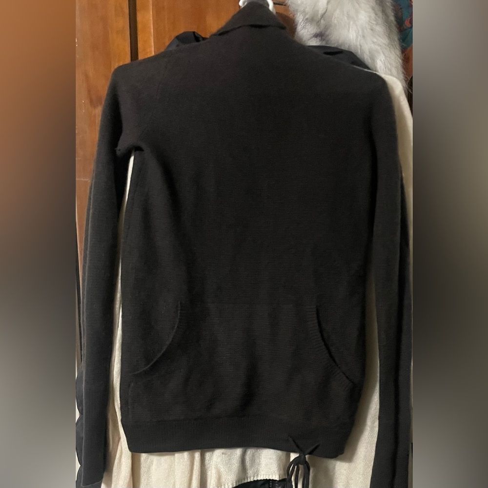 Tsesay Cashmere turtleneck with Pocket and drawstring waist Brown xs - Picture 3 of 16